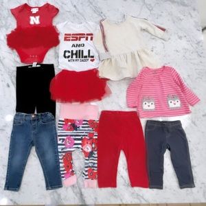 10 Lot Baby/Girls Clothing